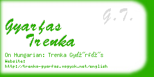 gyarfas trenka business card